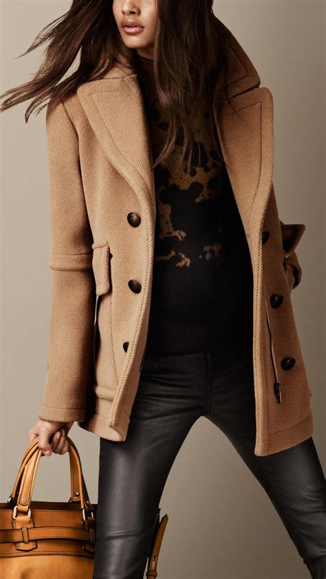 burberry pea coat women|Burberry pea coats men.